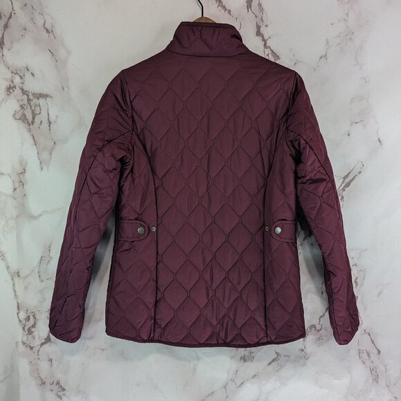 Eddie Bauer Puffer Jacket Women Small Red Maroon Coat Quilted Packable No Hood - Picture 5 of 11